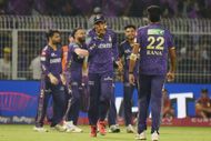 KKR celebrating the fall of a wicket - Source: Getty
